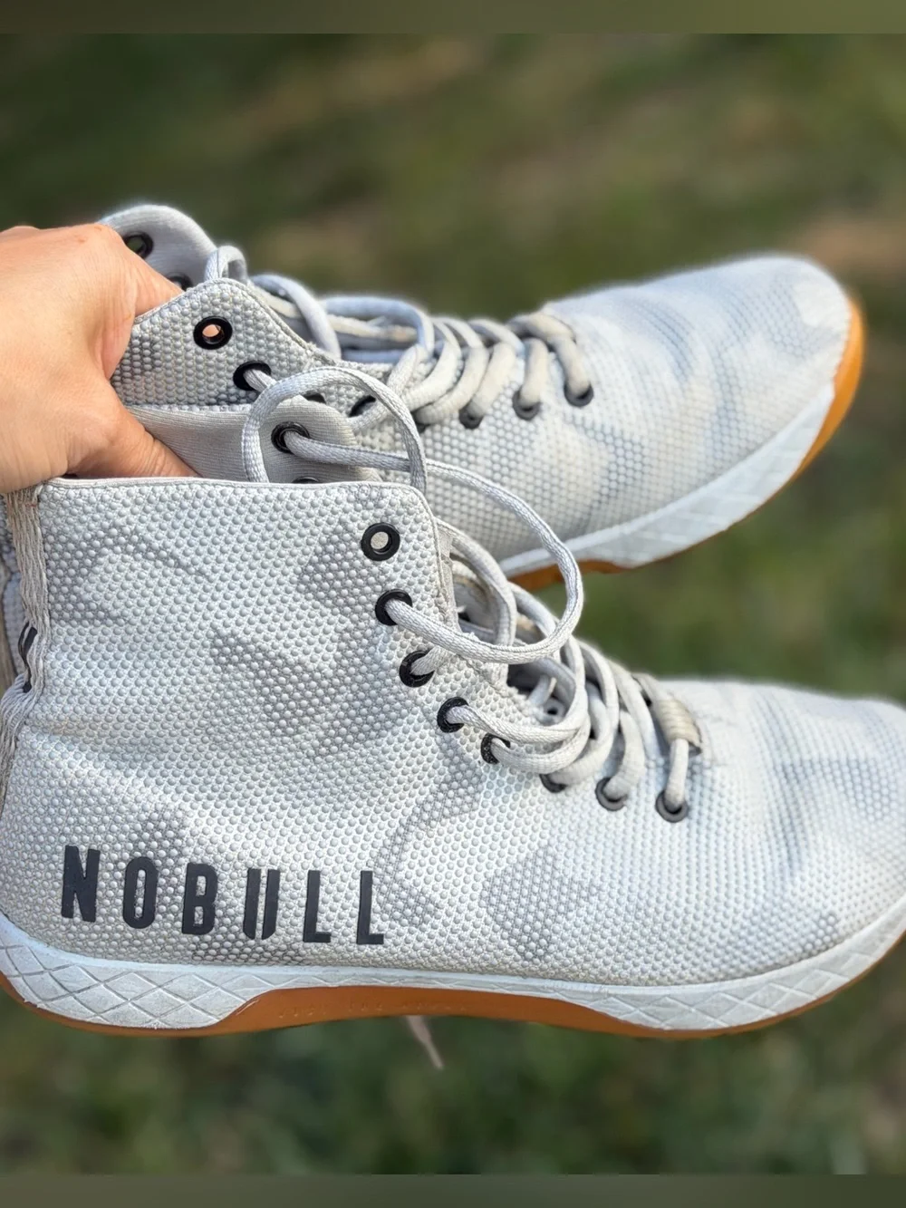 NOBULL Outwork High-Top trainer Sneakers. Frostbite Camo - Size M9 / W10.5
